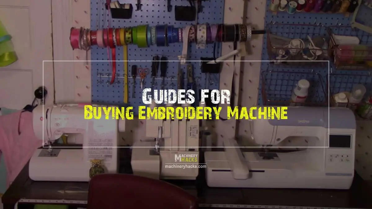 Buying Embroidery Machine